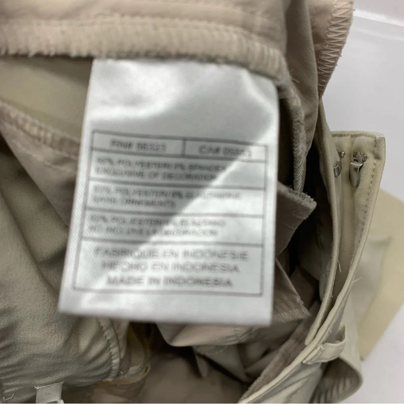 Nike Golf Pants Woman Medium  Dri Fit Straight Leg Beigh Stretch Pockets Trouser - Picture 11 of 16